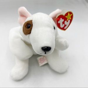 Vintage 1998 Ty Beanie Babies Butch the Terrier Dog, Tag Errors, Plush